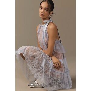 Anthropologie Lace Tunic Halter Dress